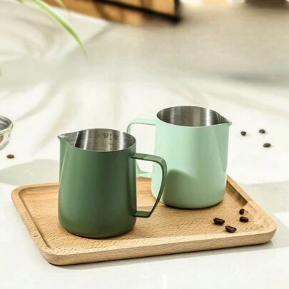 Stainless Steel 304 Milk Frothing Pitcher, Thick Latte Art Espresso Milk Frother Cup, Barista Coffee Tools Back To School