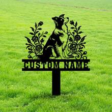 1pc Custom Border Collie Memorial Stake Sign Custom, Pet Grave Markers Sign,Border Collie Sign With Stake,Pet Loss Gift,Sympathy Sign,Remembrance Stake, Personalized Bufterfly Garden Stake, Cat Grave Marker