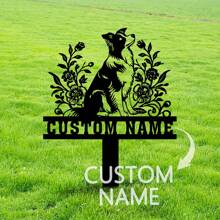 1pc Custom Border Collie Memorial Stake Sign Custom, Pet Grave Markers Sign,Border Collie Sign With Stake,Pet Loss Gift,Sympathy Sign,Remembrance Stake, Personalized Bufterfly Garden Stake, Cat Grave Marker