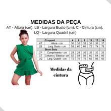 SAMICS Cropped And Short Skirt Set For Girls Kids Children Outing Holiday Birthday Gift Shopping - 綠色 - 查看 2