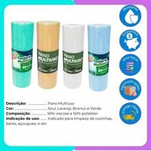 2 Units Slim Multipurpose Cloth 30x25cm Heavy General Cleaning Nobre - 綠色 - 查看 2