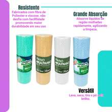 2 Units Slim Multipurpose Cloth 30x25cm Heavy General Cleaning Nobre - 綠色 - 查看 3