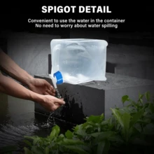 Bolsa Cubo Portátil Plegable Para Agua Capacidad 20Lts - Multicolor - Ver 5