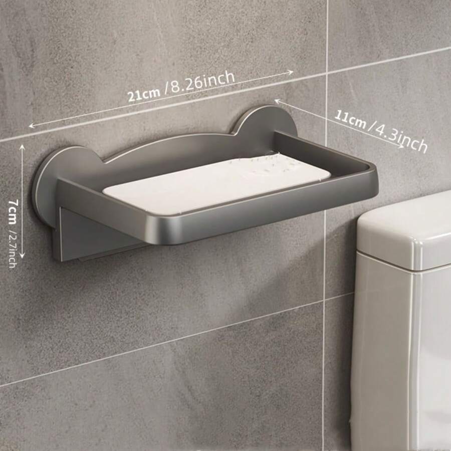 EasyInstall WallMounted Bathroom Tissue Holder With Phone Shelf