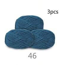 3 件/套 50 克腈纶纱线柔软保暖 DIY 针织材料适用于围巾、玩偶、冬季礼物 - 彩色 - 查看 15