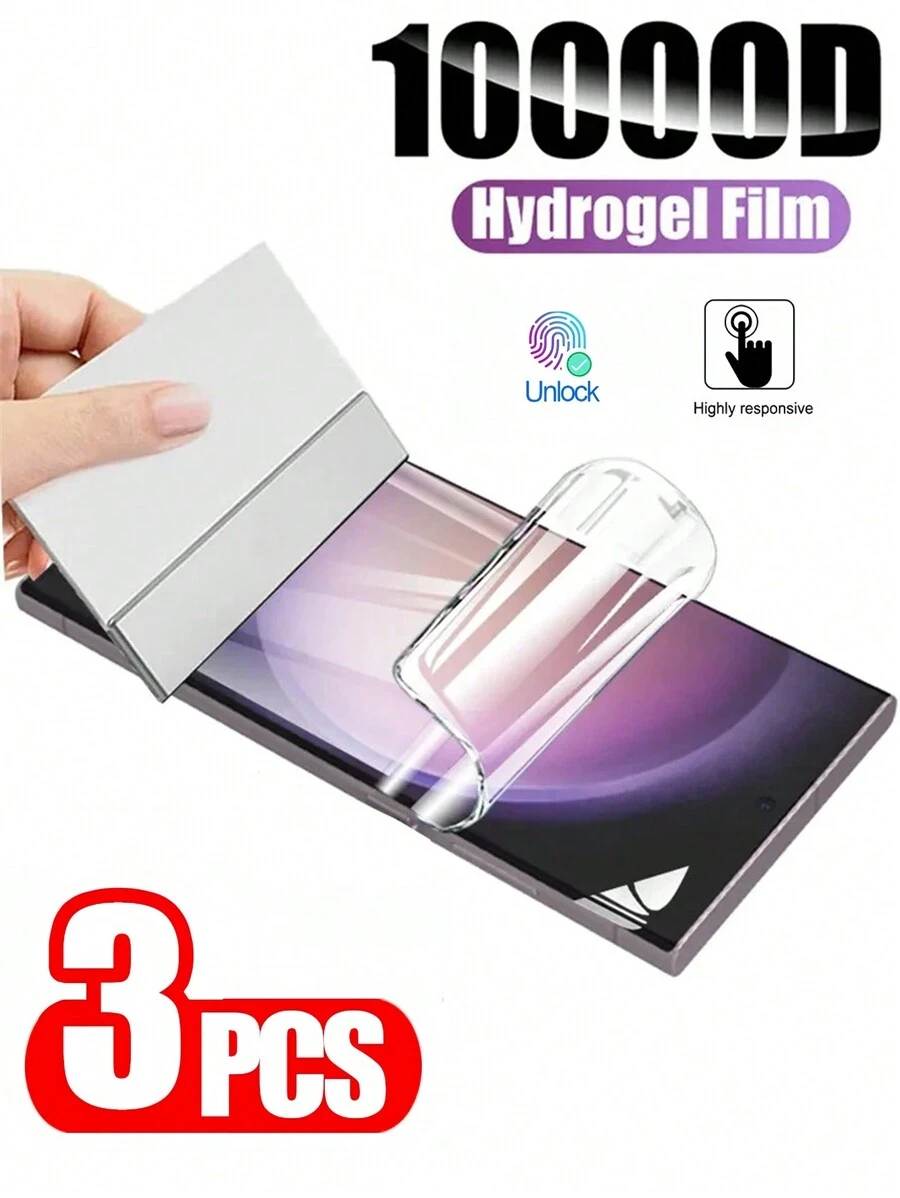 3 件装高清全覆盖软水凝胶膜屏幕保护膜适用于 /Galaxy//Redmi Poco Note 14 A16 A15 S24 16 15 14，非钢化玻璃礼物，适合生日、家人、朋友手机屏幕保护膜、手机配件防水防震防摔防刮防指纹