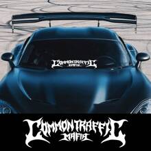 Universal Car Windshield Banner Sticker Common Traffic Mafia Graphics Rear Window Cool Racing Personalized Style Vinyl Film Decals Truck Body Decor Auto Tuning Modification Accessories