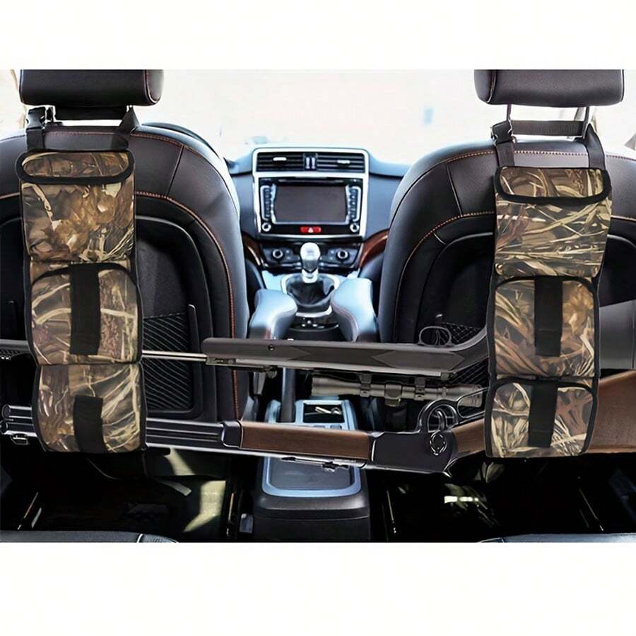 2pcs Tactical Hunting Bag, Universal Car Seat Hanging Bag, Multi-Function Storage Bag, Car Organizer Pouch - Multicolor - View 1