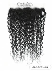 20Inch Curly Hair 13x4 Lace Frontal Water Wave Human Hair Transparent Lace Pre Plucked Hairline With Baby Hair Natural Hair 8-20Inch