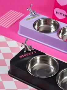 1 件装 全新宠物食碗 猫狗食碗 防翻颈护颈防漏狗食碗 - 彩色 - 查看 9