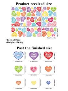 Nhãn dán cửa sổ ngày lễ tình nhân Thiết kế hình trái tim Cụm từ tình yêu lãng mạn Miếng dán cửa sổ trang trí để trang trí nhà Quà tặng hoàn hảo cho các cặp đôi và người thân yêu Đồ trang trí ngày lễ tình nhân, Nhãn dán cửa sổ ngày lễ tình nhân, Decal vinyl để trang trí lễ hội - nhiều màu - Xem 5