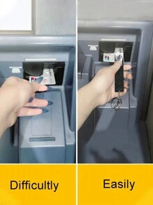 1 dụng cụ kéo thẻ tín dụng, dụng cụ lấy thẻ ngân hàng ghi nợ dễ thương cho móng tay dài, móc khóa ATM, phụ nữ có kẹp nhựa, phụ kiện ô tô, túi xách, phụ kiện trường học, quà tặng Giáng sinh Y2k, phụ kiện túi xách, dây đeo có giá đỡ ID, phụ kiện ô tô, túi xách, móc khóa - Nhiều màu - Xem 4