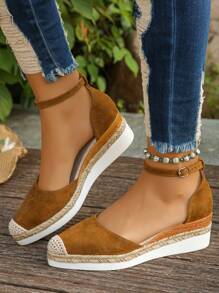 Giày lười đế xuồng đế xuồng thoải mái đa năng thời trang mới cho nữ, màu đen - màu nâu - Xem 4