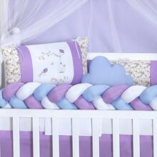 Complete Slim Crib Kit 11 Pieces Jardim Menina American And National Standard For Crib With Mattress Up To 130 X 70cm - 丁香花園 - 查看 2