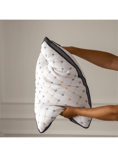 1pc Premium Hotel Pillow, Quilted, Machine Washable, High Quality, Side/Back Sleepers, Business Home view 6