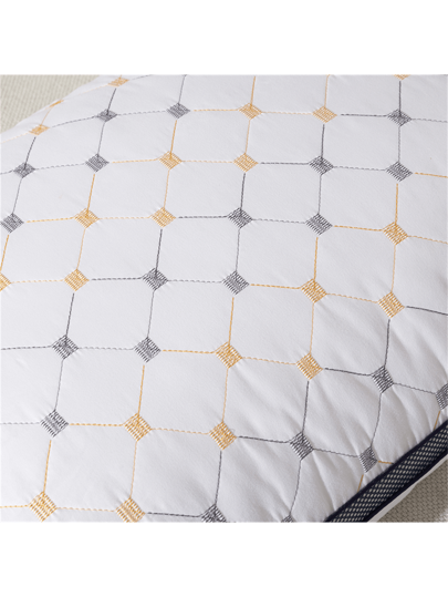 1pc Premium Hotel Pillow, Quilted, Machine Washable, High Quality, Side/Back Sleepers, Business Home view 8