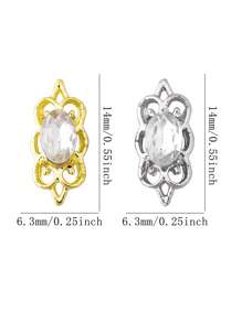 5 chiếc, 10 chiếc, 20 chiếc Vàng và bạc Châu Âu và Mỹ Phong cách sang trọng nhẹ nhàng Cung điện hình bầu dục Móng tay rỗng Hợp kim Kim cương Cổ điển Baroque Đơn giản và đa năng Ba chiều Trang trí nghệ thuật làm móng Hợp kim đính đá Rhinestone Máy khoan móng tay Y2k Phong cách kim loại Trang trí nghệ thuật làm móng DIY Máy khoan móng tay kim loại 3D Kim cương, Phụ kiện trang trí móng tay giả Đá quý làm móng Đồ dùng làm móng Bùa hộ mệnh làm móng - Nhiều màu - Xem 7