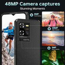 OUKITEL WP50 解锁版 5G 智能手机，16GB 内存 + 256GB 存储，6.6 英寸显示屏，4800 万像素摄像头，6500mAh 电池，双卡双待，Android 14 系统，IP68/IP69K 防水，支持 NFC/GPS/T-Mobile（欧盟版） - 黑色 - 查看 8