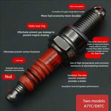 摩托车火花塞，适用于 110/125cc A7TC 和 D8TC 3 爪轻便摩托车