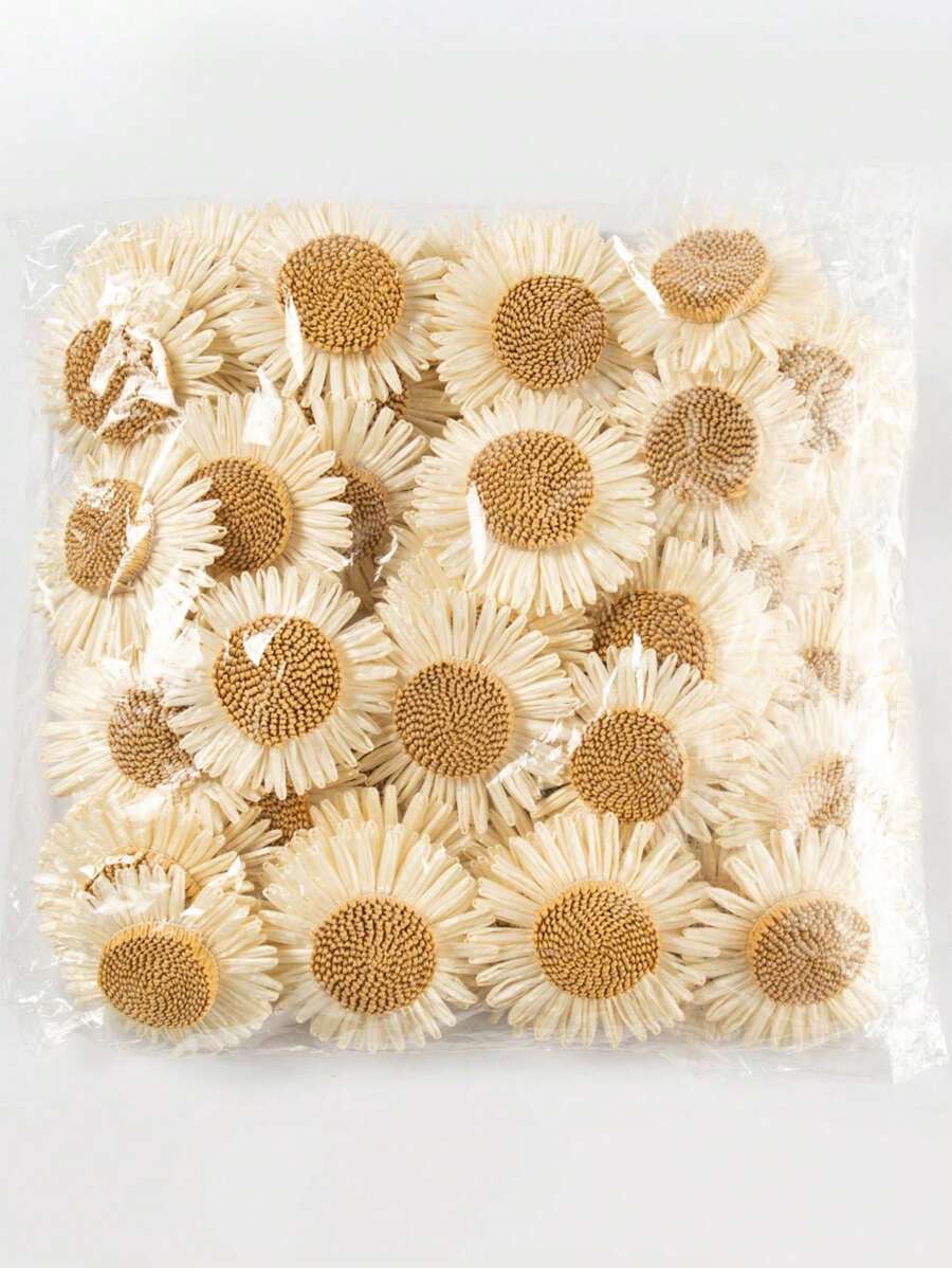 6 Pcs Boho Nursery Decor Daisy Flower Woven Macrame Wall Hanging Daisy