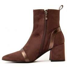 Montevita Women's Brown Heeled Bootie With Zipper Cella Estimated Delivery 2-3 Business Days (Peninsula) - Brown - View 4