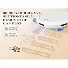 3-In-1 Robot Vacuum Cleaner - Vacuum, Mop & Sweep, Button & App Control, 120 Min Runtime, 2700Pa Strong Suction, Suitable For Pet Hair And Carpets - Black (powerful Vacuum Type) - View 9