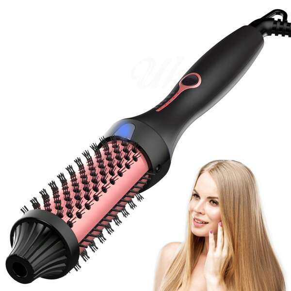 Cepillo de aire caliente multifuncional, alisador de cabello, sin daños, adecuado para mamá, regalos del Día de San Valentín, regalos para el novio, regalos del Día de San Valentín, rosa, lindo, Día de San Patricio