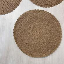 Round Petals Placemat For Dining Table - 棕色 - 查看 6