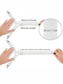 1/4/12 pièces Bandage élastique ajustable, fixateur anti-dérapant pour draps, couettes, ensembles de canapés, nappes, tentes, boucles de rideaux, fixateur de draps multifonctionnel, articles essentiels pour le domicile et les voyages, utilisation dans plusieurs scénarios, crochets adhésifs, porte-serviettes, décoration murale de chambre à coucher, cintres, crochets, cintres, retour à l'école, étagères, organisation et stockage, porte-clés, porte-clés mural, porte-clés, crochet adhésif, porte-manteau, décoration de chambre, accessoires de cuisine