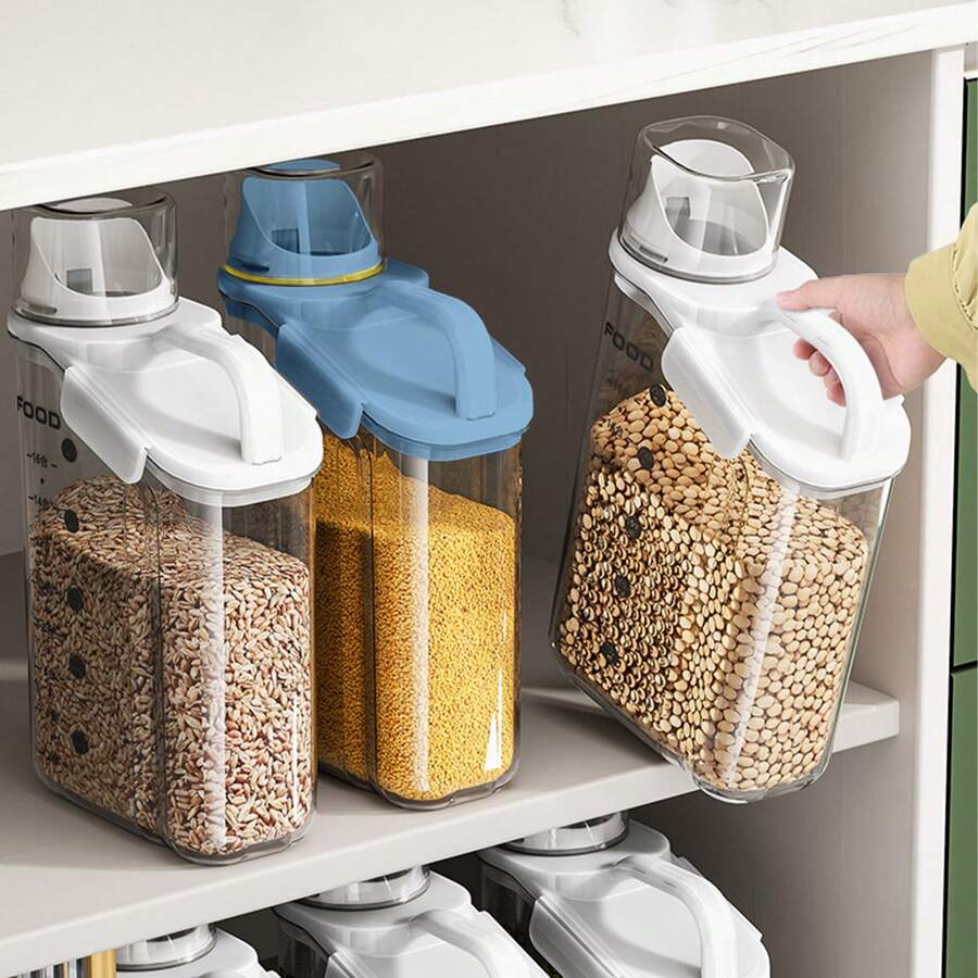Cereal Containers Storage,2.5L Airtight Large Dry Food Storage