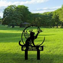 1pc Custom Border Collie Memorial Stake Sign Custom, Pet Grave Markers Sign,Border Collie Sign With Stake,Pet Loss Gift,Sympathy Sign,Remembrance Stake, Personalized Bufterfly Garden Stake, Cat Grave Marker