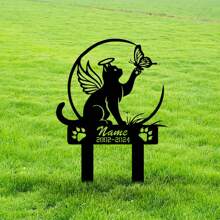 1pc Custom Border Collie Memorial Stake Sign Custom, Pet Grave Markers Sign,Border Collie Sign With Stake,Pet Loss Gift,Sympathy Sign,Remembrance Stake, Personalized Bufterfly Garden Stake, Cat Grave Marker