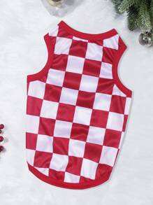 2pcs/Set Santa Claus & Fair Isle Print Anti-Flea, Shed-Reducing, Insulating & Breathable Vest For Cats & Dogs, Indoor & Outdoor Use