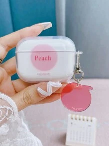 1 chiếc Ốp tai nghe TPU trong suốt chống rơi hình quả dâu tây dễ thương có mặt dây chuyền, tương thích với Airpods 1/2/3/4 Pro Bluetooth - Nhiều màu - Xem 2
