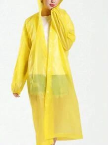 Long EVA Unisex Raincoat, Thickened Waterproof Rain Coat, Women Men Hooded Raincoat,Waterproof, Windproof, Quick-Dry, And Breathable - Ideal For Cycling, Hiking, And Outdoor Adventures, Back To School Supplies