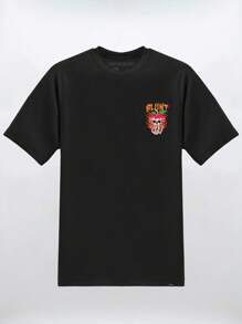 Poison Apple Skull T-Shirt Streetwear Skate Skull Blouse Shirt Unisex Men Women 100% Cotton Top Premium Streetwear New Release Fast Shipping Various Colors!! Plus Size - 黑色 - 查看 2