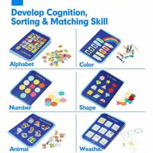 Montessori Children Toys For 3 Year Old Boys/Girls, Busy Books For Preschool Learning, Sensory Skills Developing Educational Toys, Christmas Gift