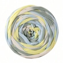 Section Dyed T-Shirt Yarn, 300g/Set, 109.36 Yds, Mixed Colors, Polyester, DIY Craft Ribbon Yarn - Suitable For Blankets, Cushions, Dolls, Throw Pillows, Knitting And Crochet Supplies