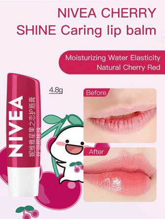 NIVEA Bálsamo labial con brillo de cereza 4.8g - IM