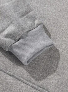 男士休闲简约保暖连帽卫衣，秋冬季长袖上衣