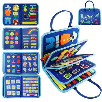 Montessori Children Toys For 3 Year Old Boys/Girls, Busy Books For Preschool Learning, Sensory Skills Developing Educational Toys, Christmas Gift