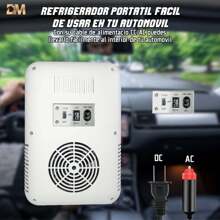 Mini Skincare Fridge With Dimmable LED Light Mirror, Portable Refrigerator, Heater, Cooler