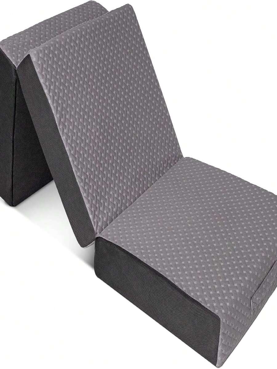 Tri Folding Mattress With Washable Cover Space Saver Single Size (75