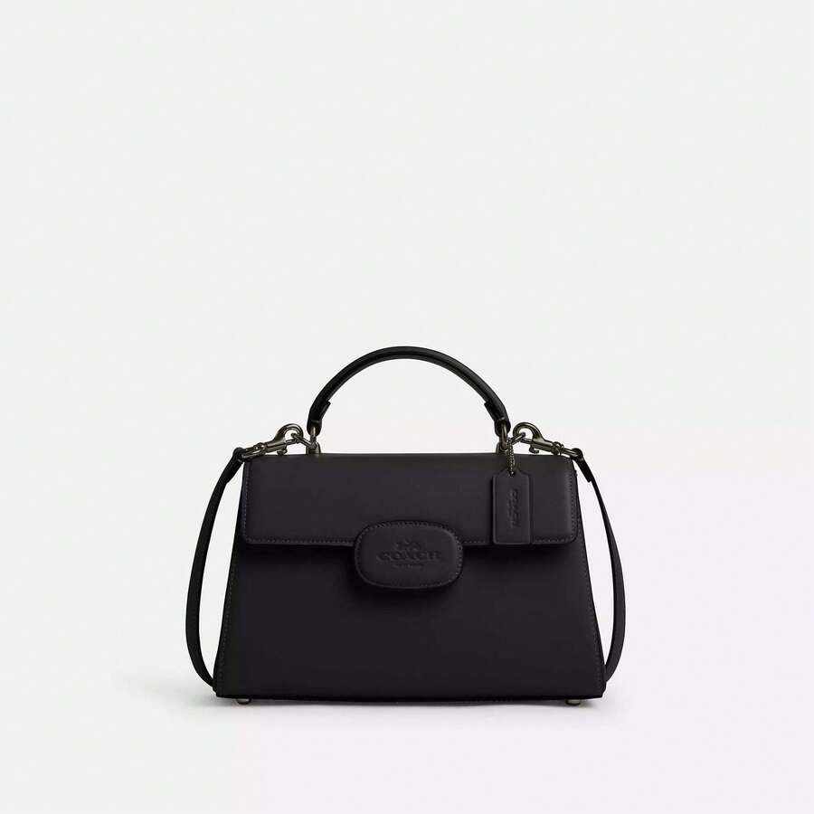 Coach Outlet Eliza Top Handle Bag - Gunmetal/black - View 1