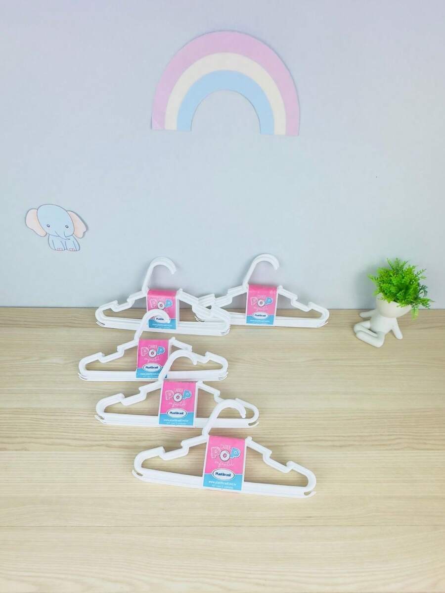 25 Units Of Reinforced Children's Hangers - 白色 - 查看 1