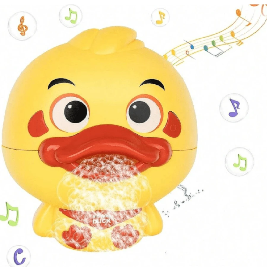 Automatic Cartoon Bubble Duck Bath Toy With Continuous Bubble, One-Key ...
