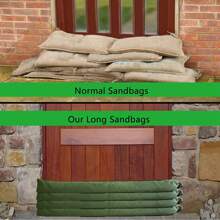 1pc Heavy Duty Reusable Waterproof Absorbent Canvas Flood Sandbag, 215cm*19cm, For Garage Flood Control, Outdoor Window, Front Door, Rainy Season Water Barrier