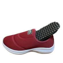 Easy-To-Fit Sneakers With Comfortable, Lightweight Orthopedic Insole And Original Boomflex Spurs - 紅木色 - 查看 1
