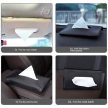 Car Tissue Box Car Sun Visor Tissue Box Cover Hanging Car Tissue Box Inside The Car Paper Box Creative Supplies