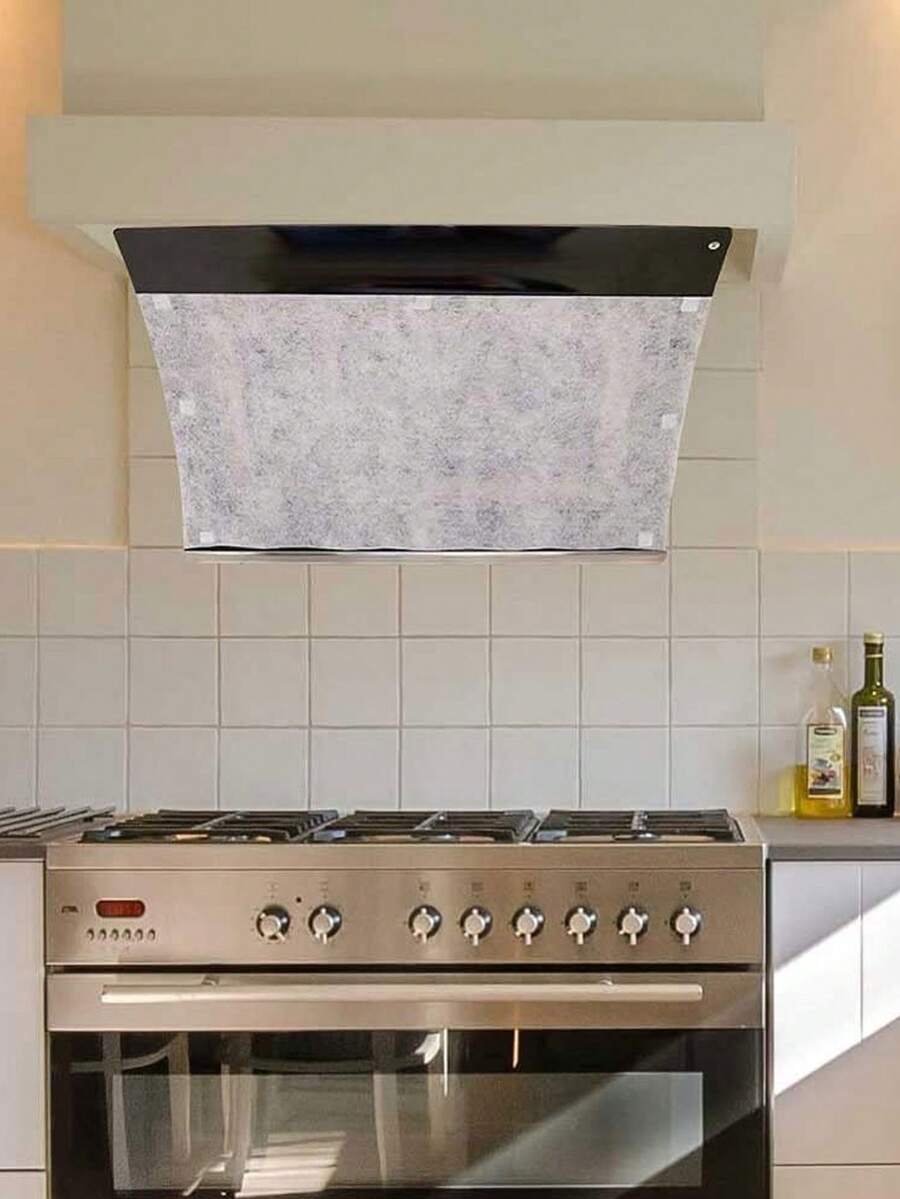 Universal Cooking Oil Smoke Exhaust Fan Filter Paper Stickers, Heat